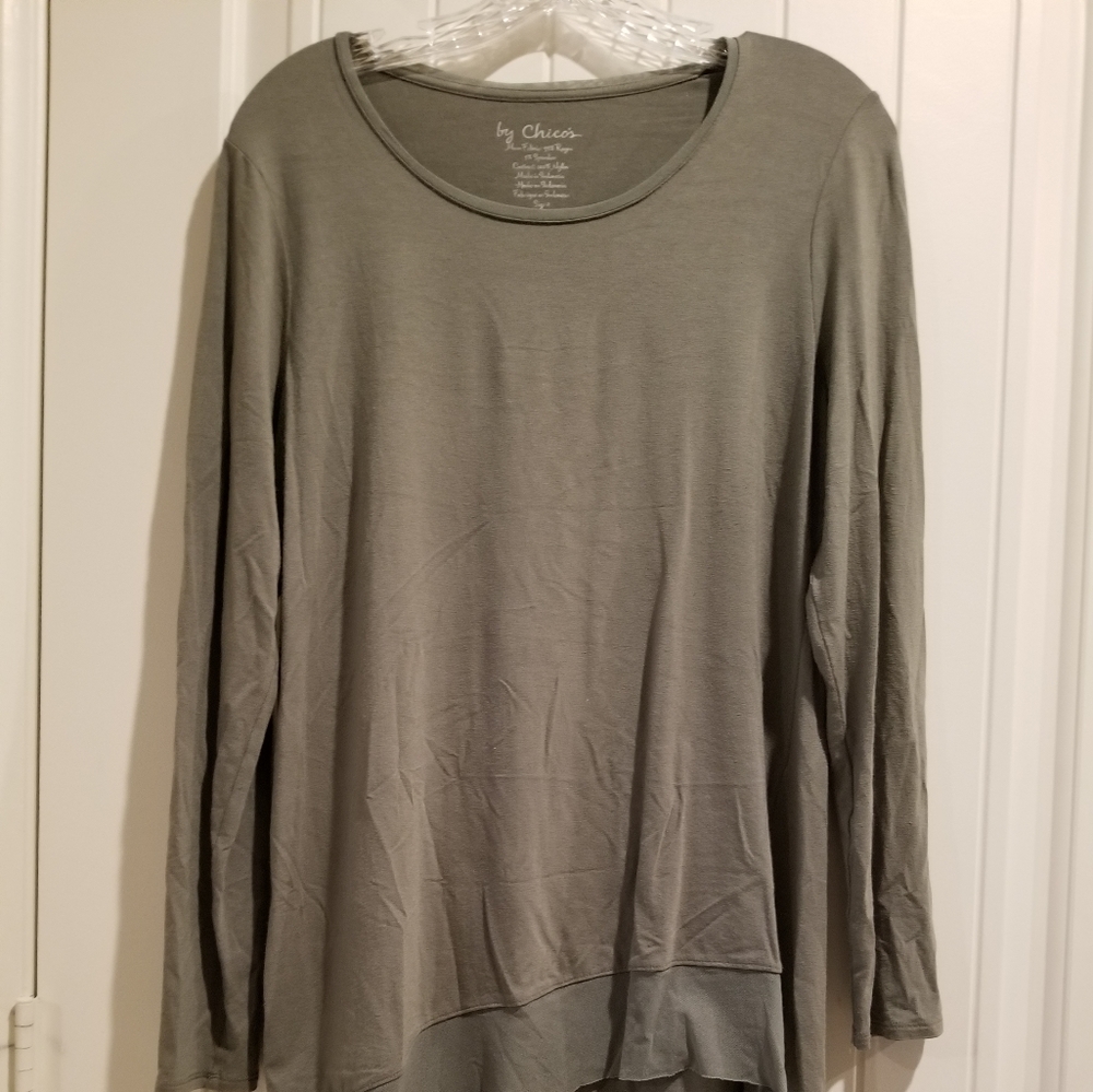 Chico's Olive Green top